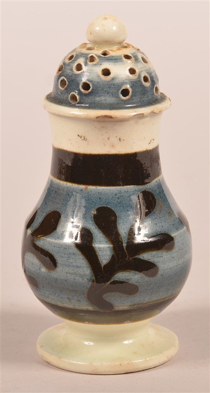 Sprig Pattern Mocha Dome Top Pepper Pot. (1 of 3)