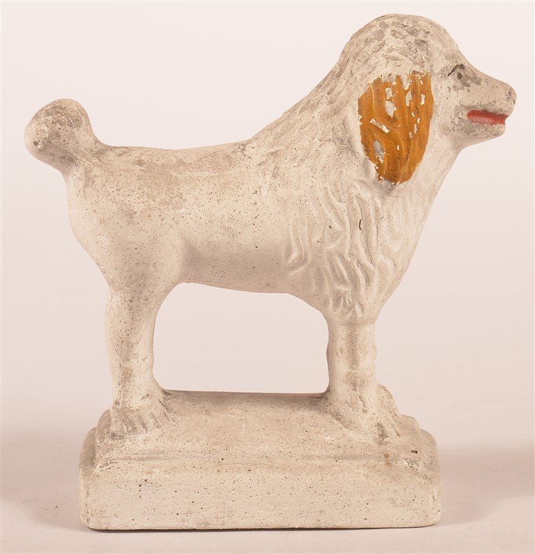 Pennsylvania Chalkware Dog Figure. (1 of 4)