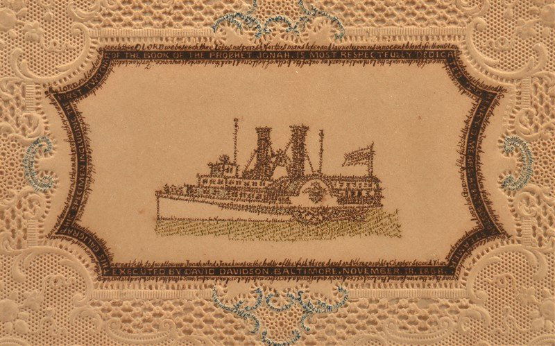 Micro Calligraphic Writing on Lace Paper. (1 of 2)