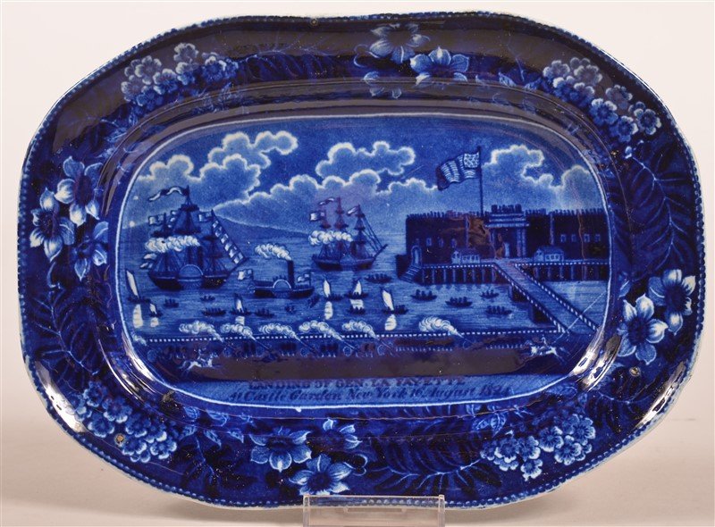 Historical Landing of Lafayette Small Platter. (1 of 2)