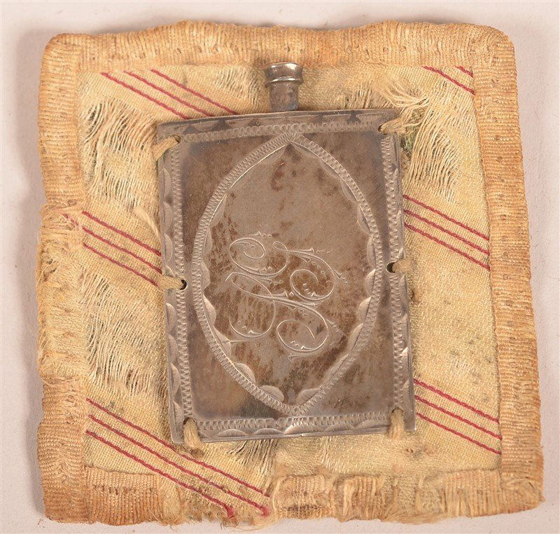 Flask Form Coin Silver Needle Sheath. (1 of 3)