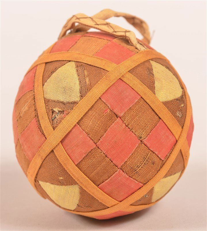 Early 19th Century Patchwork Rattle Ball. (1 of 2)