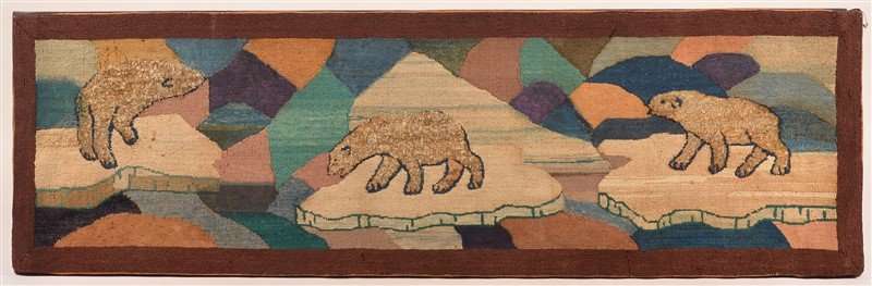 Grenfell Labrador Industries Hooked Rug. (1 of 2)