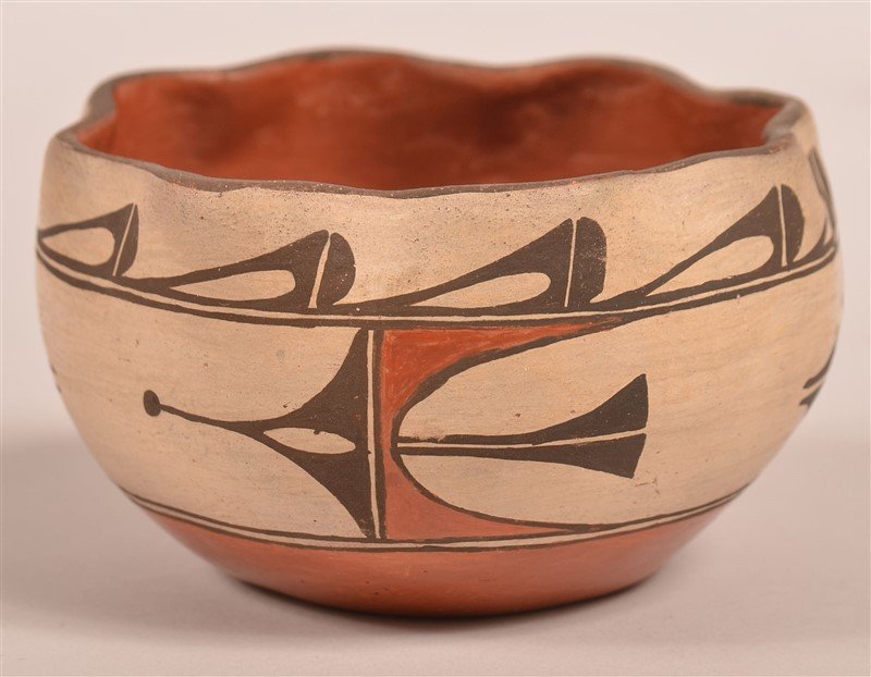 Vintage Acoma Indian Pottery Vessel. (1 of 3)