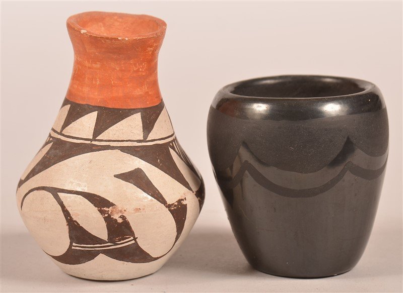 Two Small Pueblo Indian Pottery Vessels. (1 of 3)