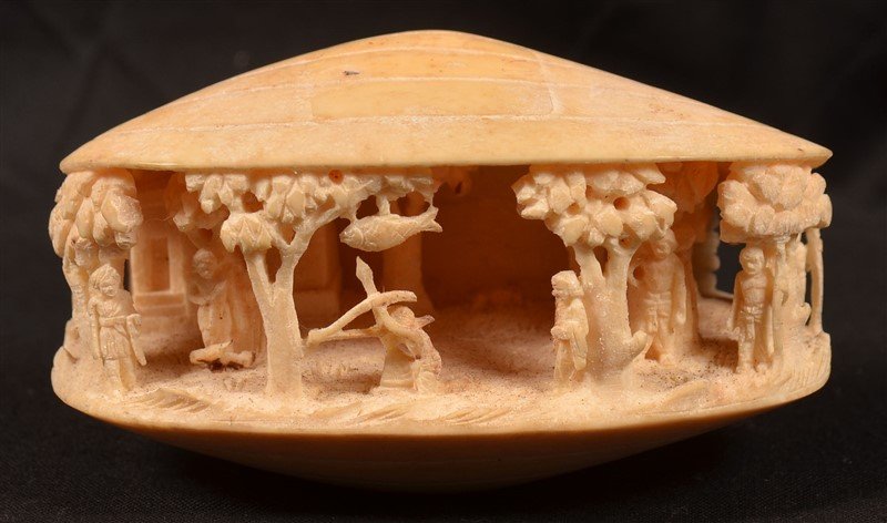 Antique Ivory Carving from India. (1 of 3)