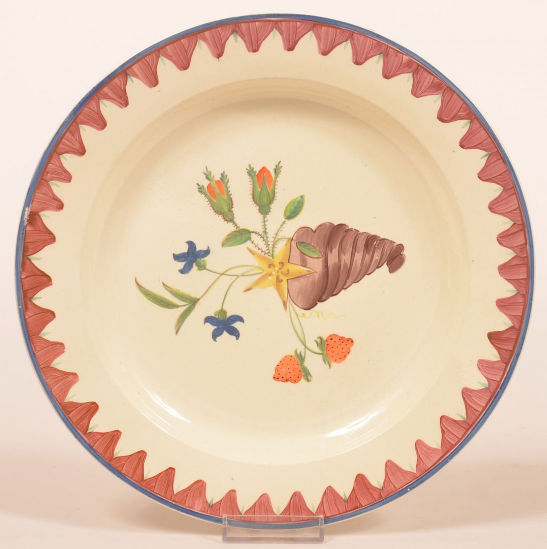 Late 18th/Early 19th Century Creamware Plate. (1 of 2)