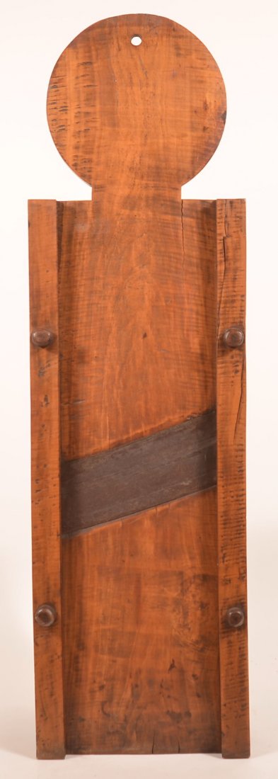 Large 19th Century Tiger Maple Cabbage Cutter. (1 of 3)