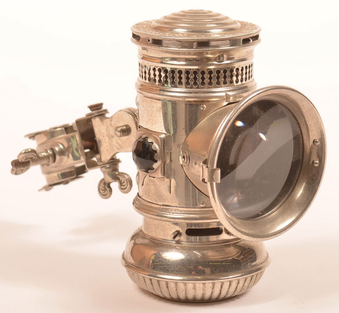 E.M. & Co. "Miller's-97" Nickel Bicycle Lantern. (1 of 4)