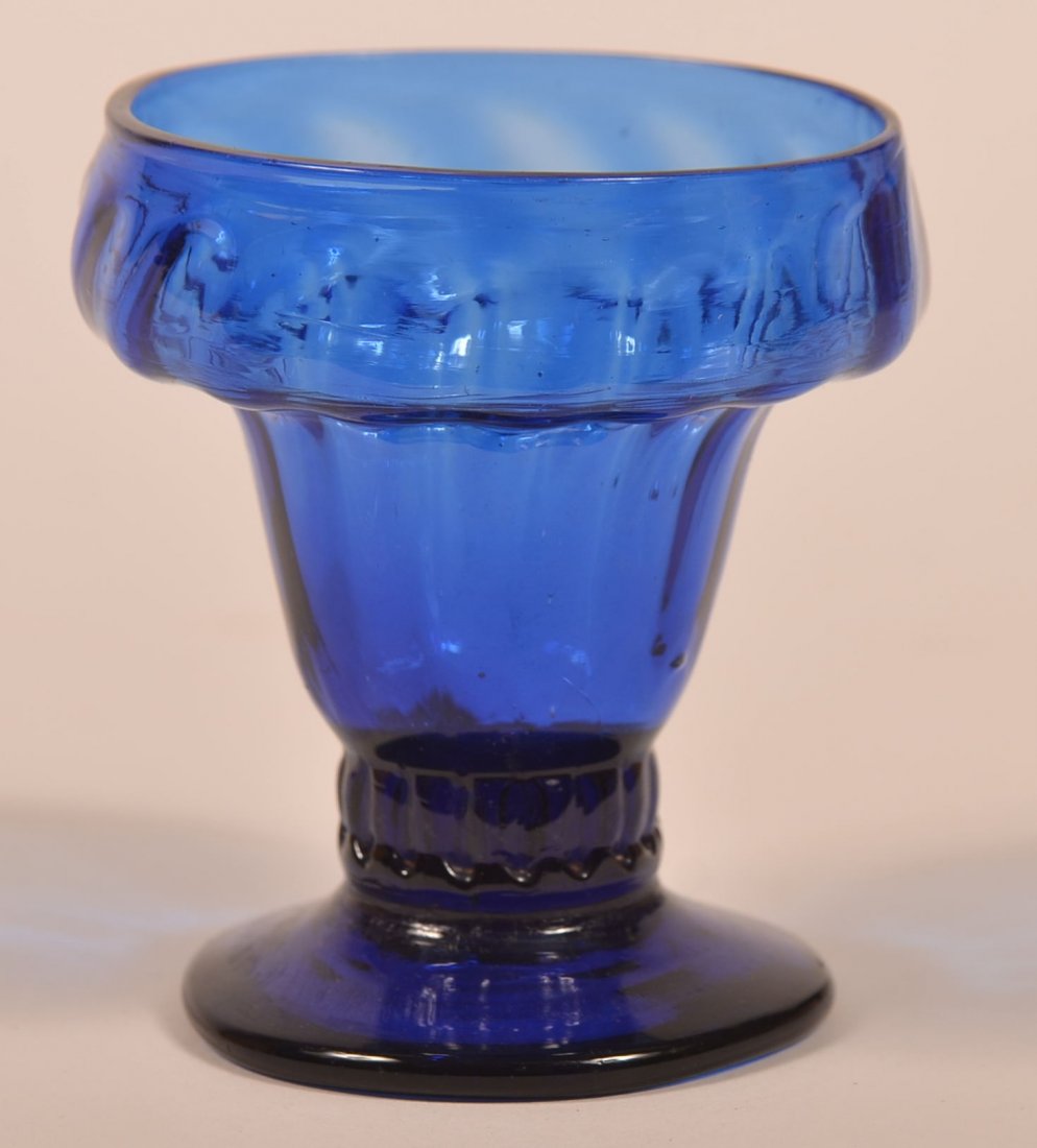 Steigel Type Cobalt Blue Footed Master Salt. (1 of 3)