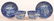 Two Staffordshire Blue Transfer Cups & Saucers.