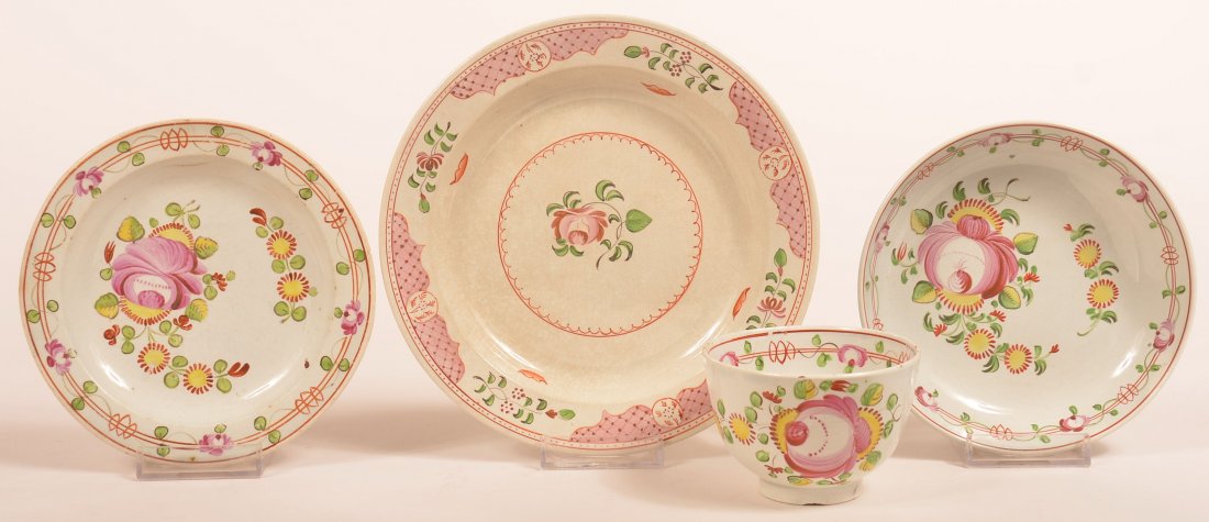 Three Pieces of Queens Rose Soft Paste China. (1 of 2)