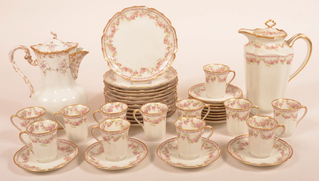 GDA Limoges 38 Piece Porcelain Chocolate Set. (1 of 4)