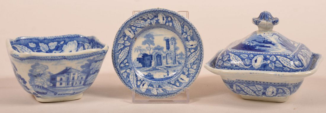 Three Pieces of Miniature Staffordshire China. (1 of 3)