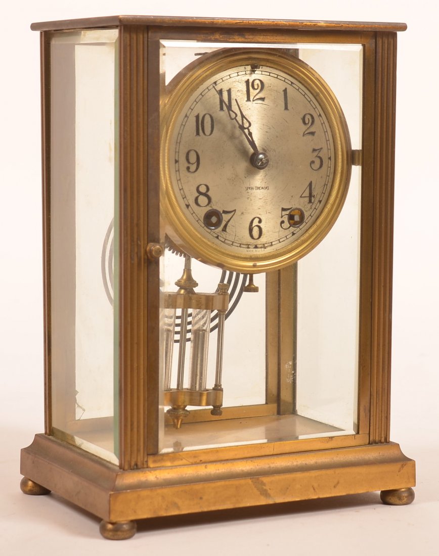 Seth Thomas Brass Case Carriage Clock. (1 of 3)