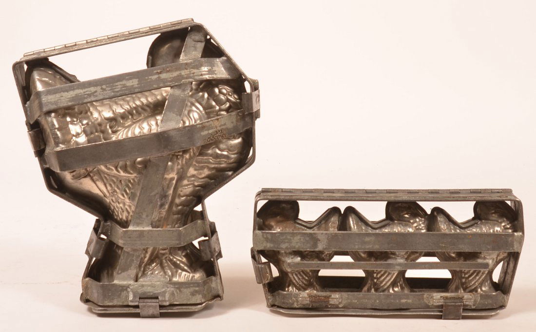 Two Vintage Turkey Form Chocolate Molds. (1 of 2)