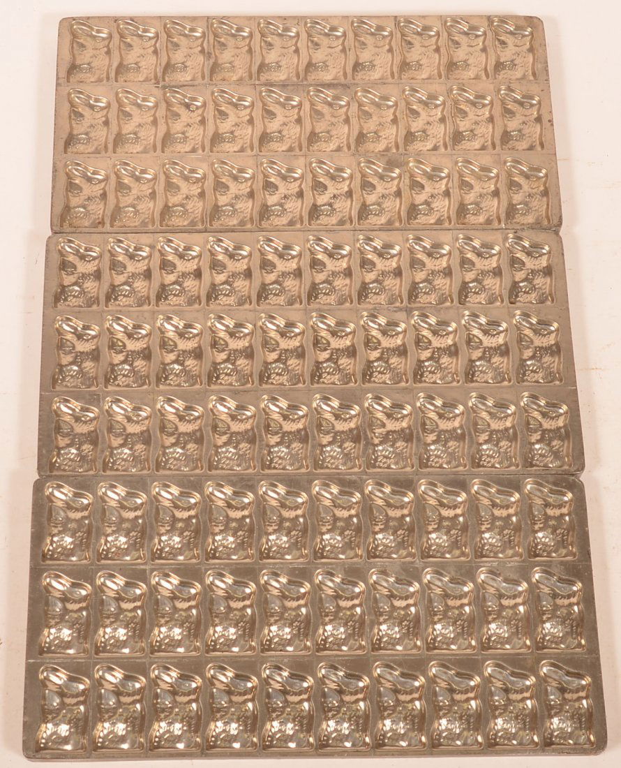 Three Matching Vintage Tray Chocolate Molds. (1 of 2)