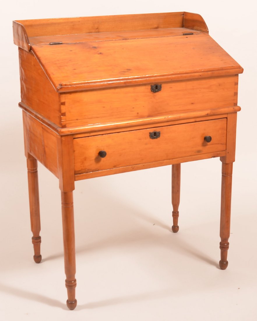 PA Sheraton Softwood School Masters Desk. (1 of 2)