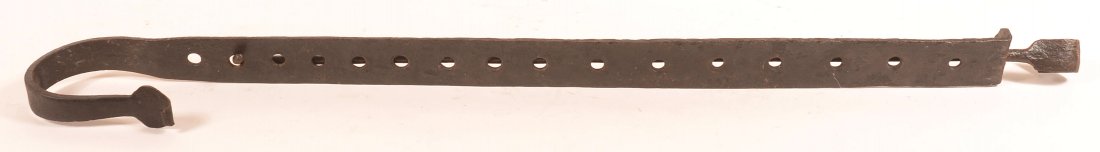 19th Century Wrought Iron Fireplace Trammel. (1 of 2)