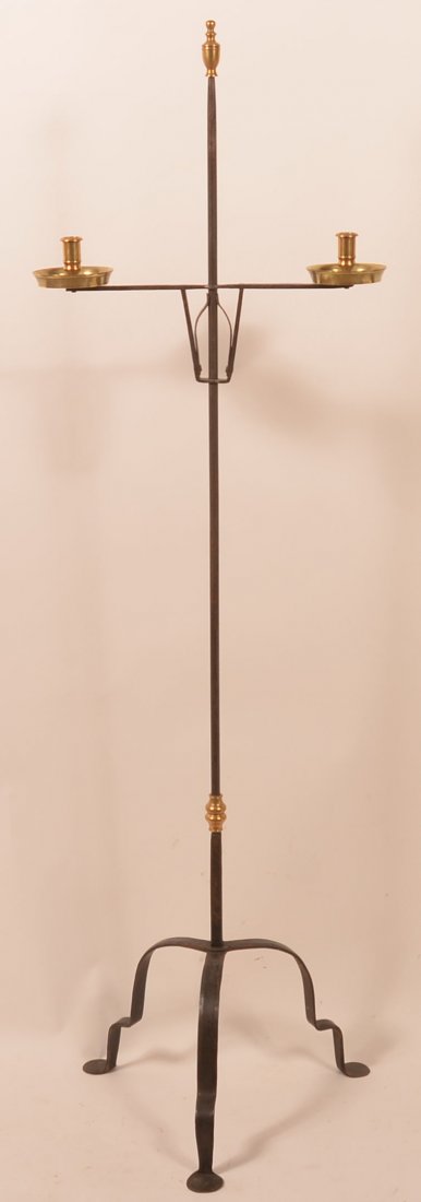 John AlGood Wrought Iron Floor Candle stand. (1 of 2)