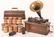 Edison Oak Case Cylinder Record Player.