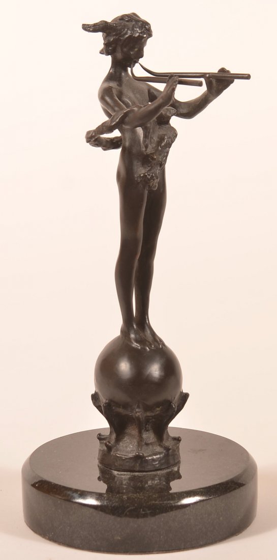Bronze Figure of Pam Signed "J.M. Monie". (1 of 5)