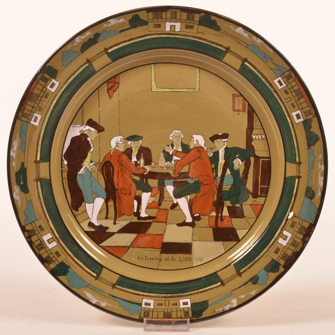 Buffalo Pottery Deldare Ware 13-1/2" Charger. (1 of 2)