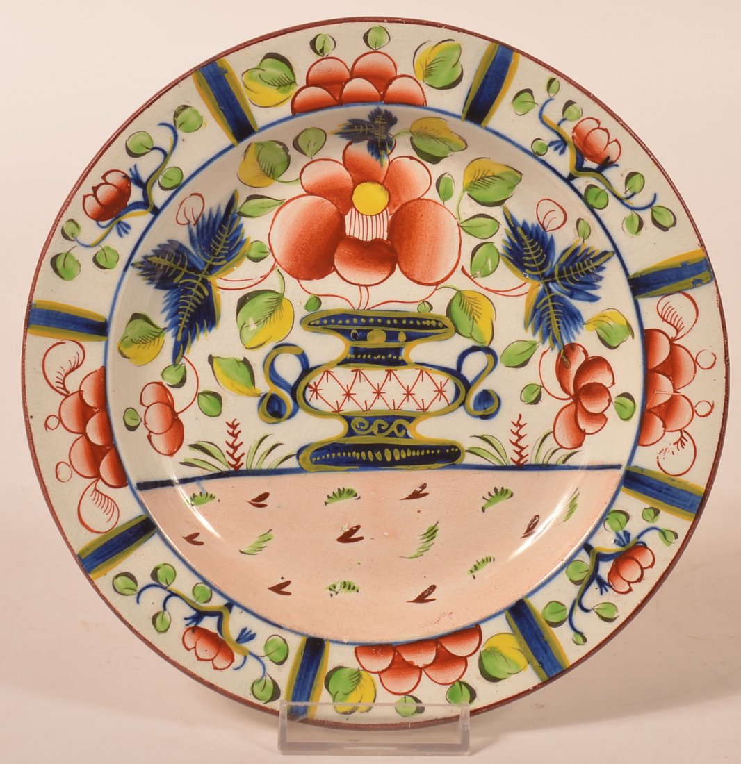 Gaudy Dutch Urn Pattern China 7-1/2" Plate. (1 of 2)