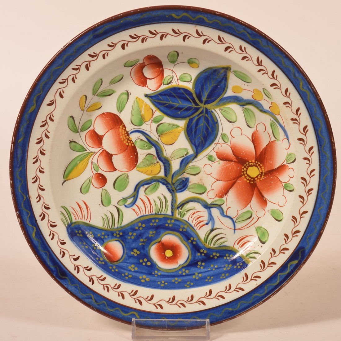 Gaudy Dutch Sunflower Pattern China Plate. (1 of 2)