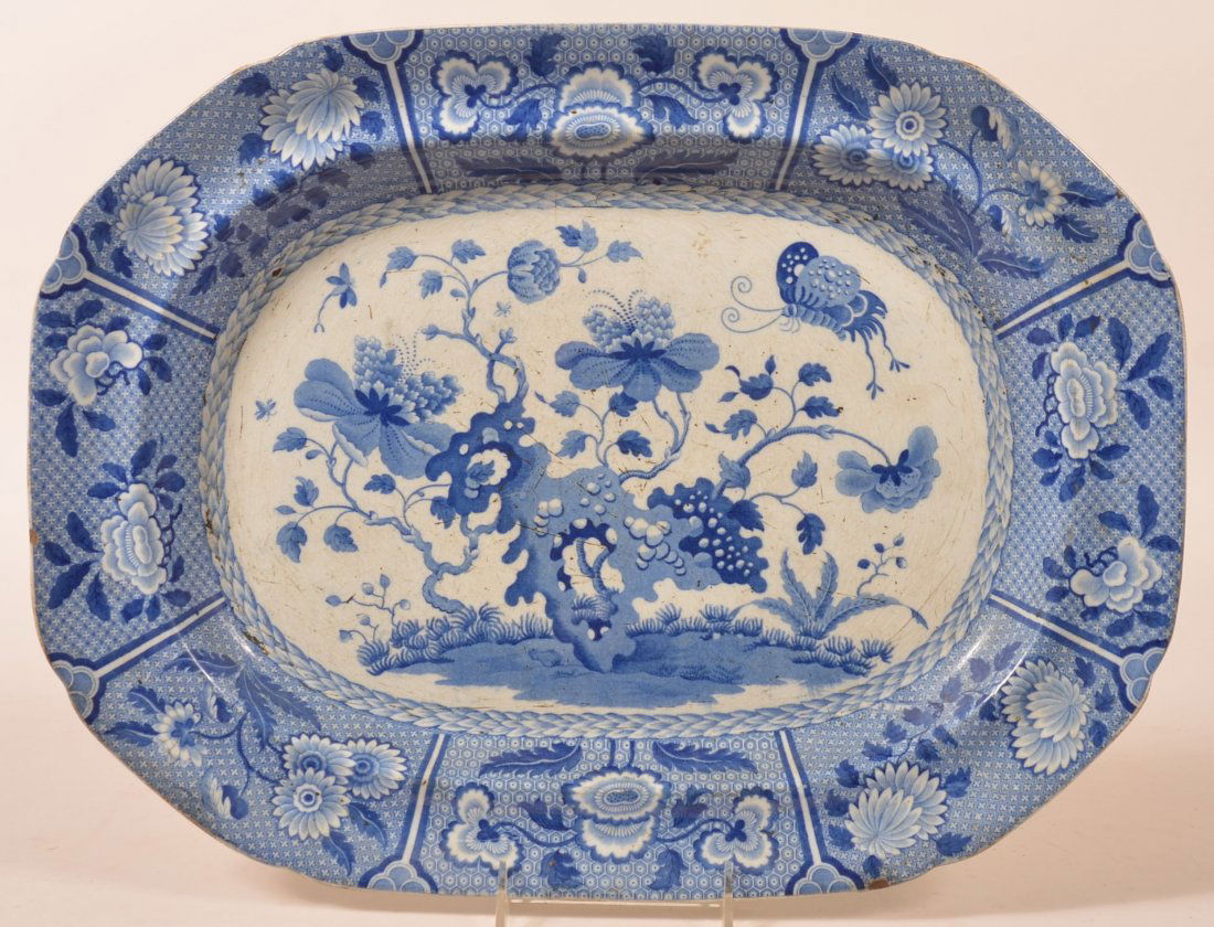 Spode Staffordshire Blue Transfer Platter. (1 of 2)