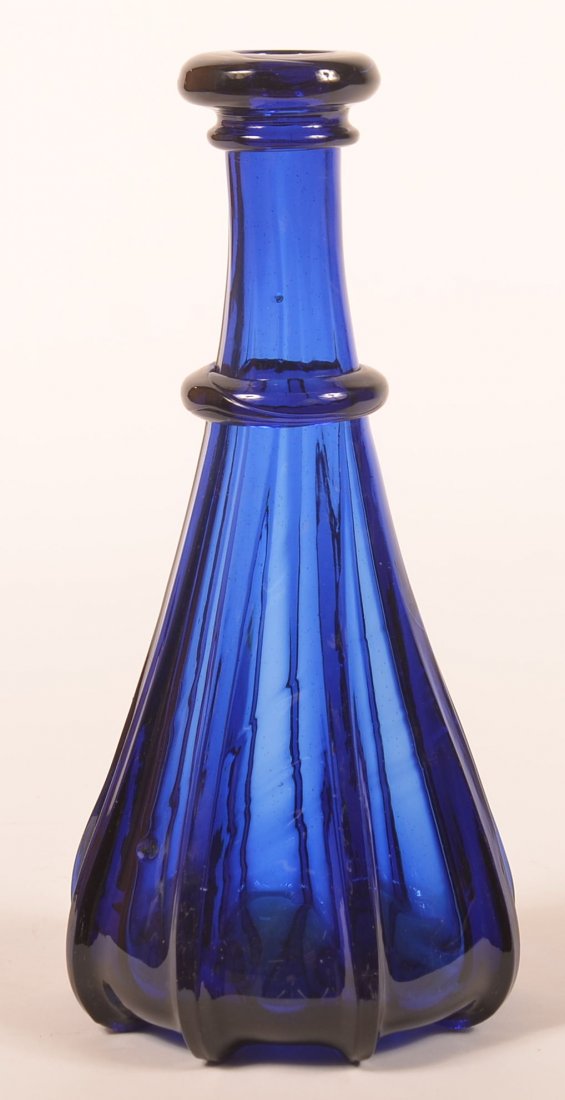 Pittsburgh Glass Pillar-Molded Quart Decanter. (1 of 3)