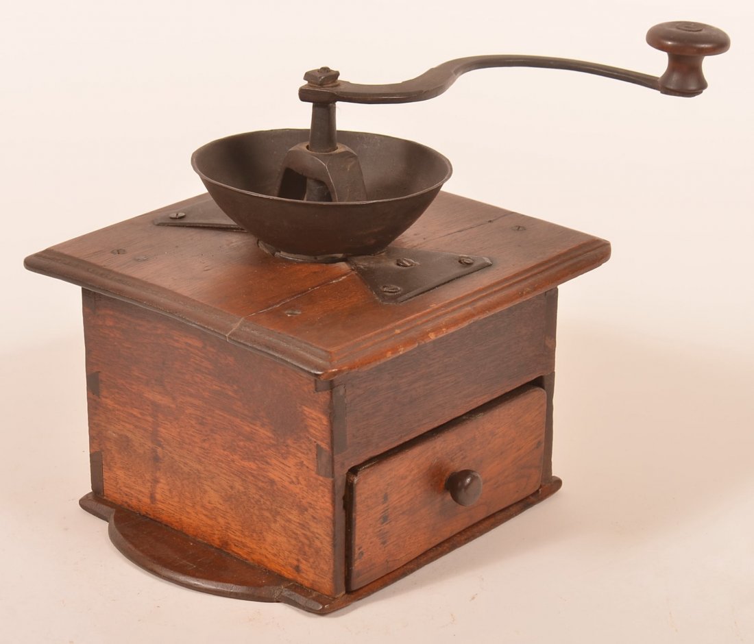 J. Fisher 19th Century Coffee Grinder. (1 of 4)