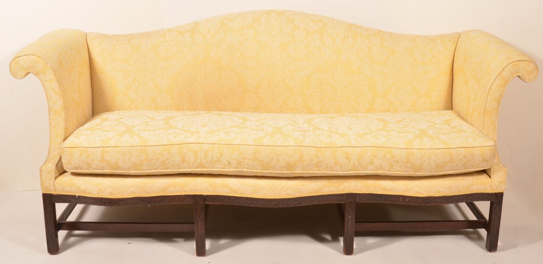 Chinese Chippendale Camel-back Sofa. (1 of 3)