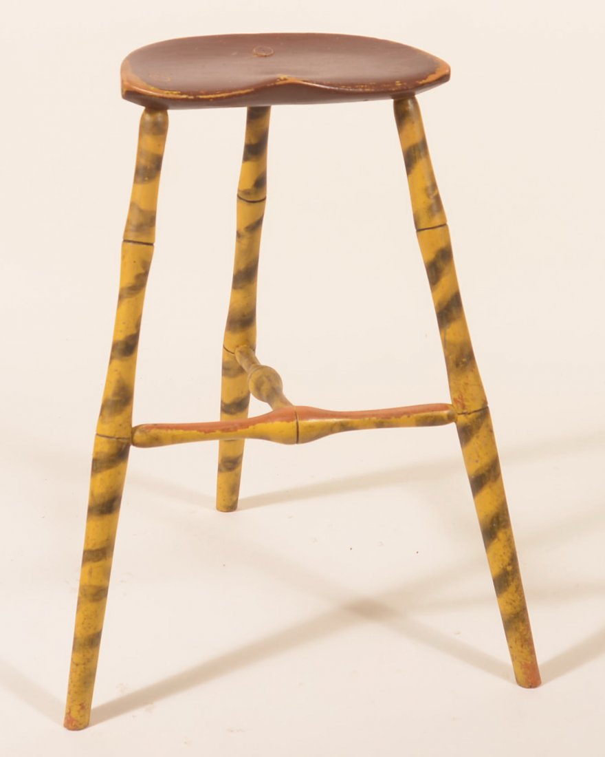 Walter Steeley Reproduction Windsor Stool. (1 of 3)