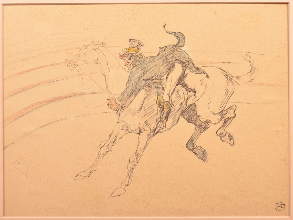 Toulouse-Lautrec Circus Clown Lithograph. (1 of 3)