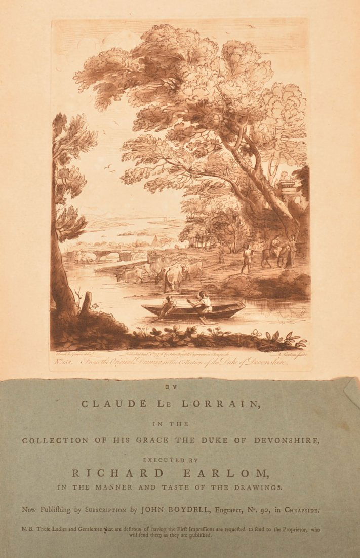 60 Etchings After Claude Le Lorrain. (1 of 8)