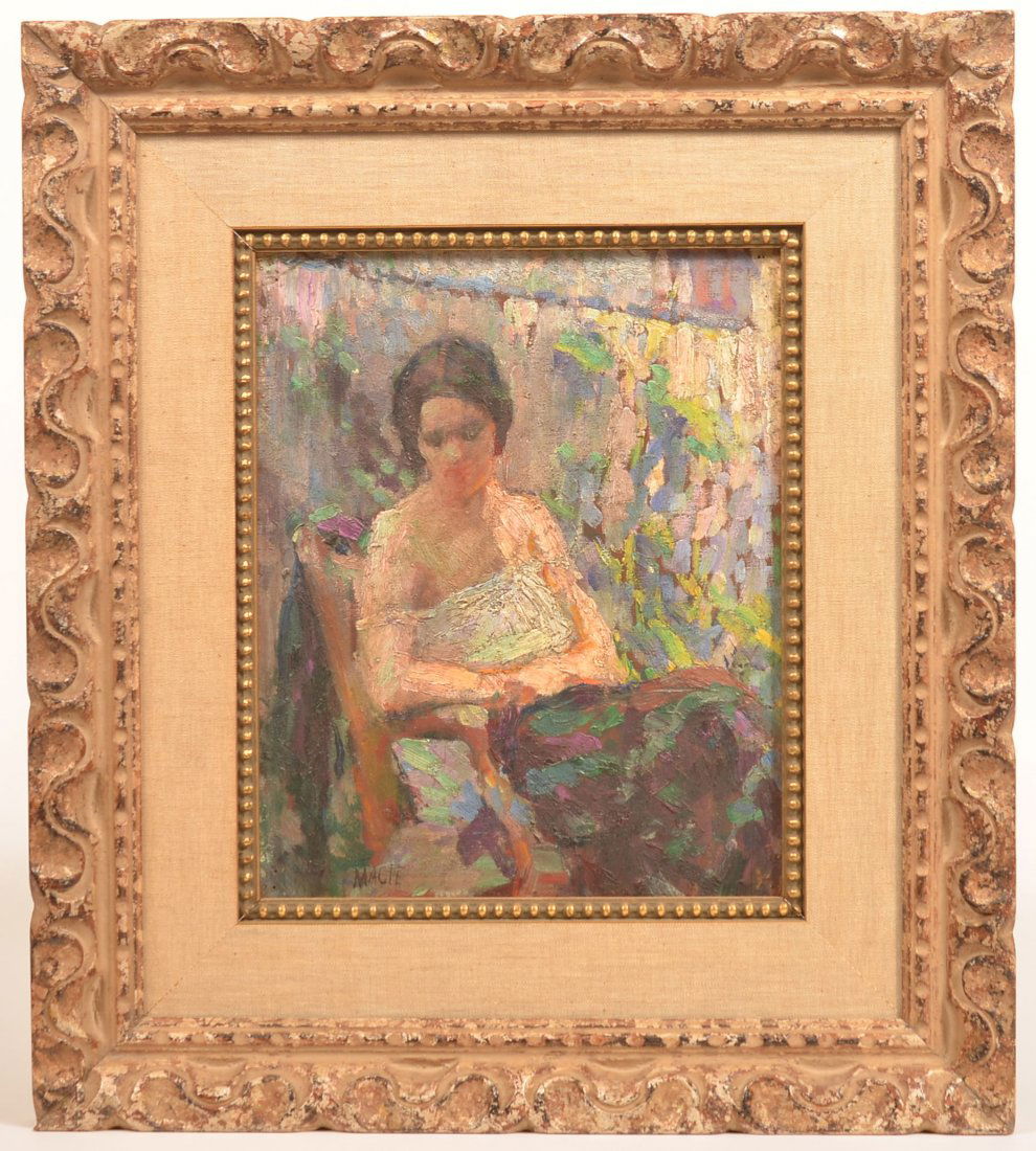 Impressionist Palette Knife Portrait Painting. (1 of 5)