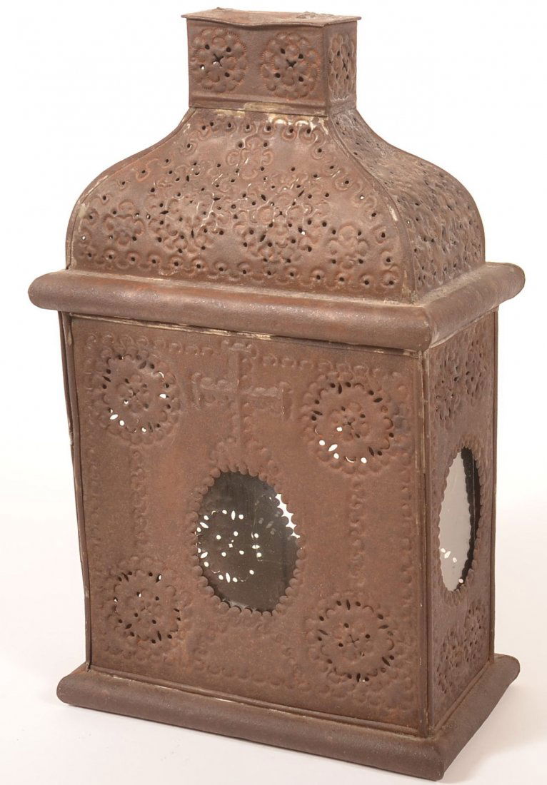 18th/19th Century Tin Church Candle Lantern. (1 of 5)