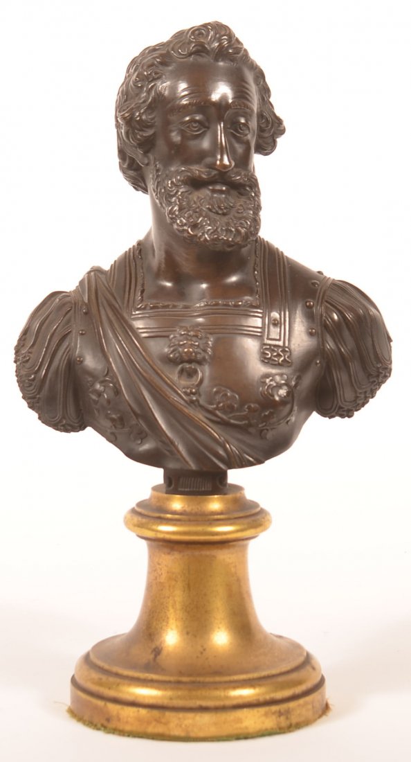Unsigned Bronze Bust of a Spanish Royal. (1 of 3)