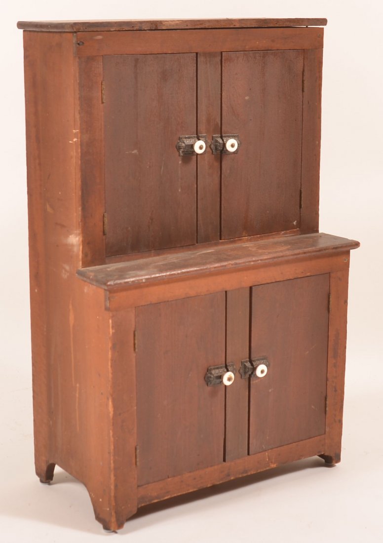 PA 19th Century child's  Step-back Cupboard. (1 of 2)