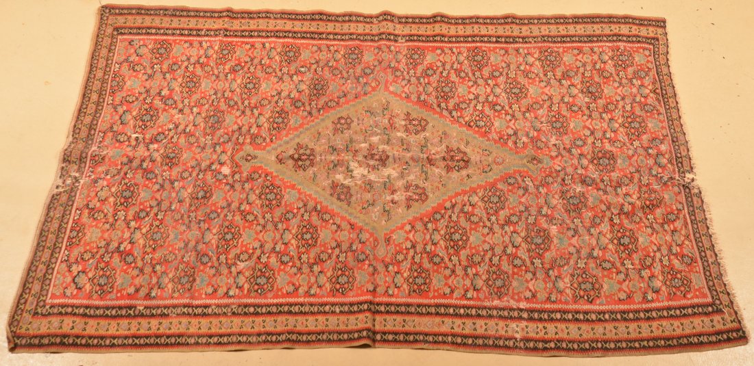Central Diamond Pattern Oriental Area Rug. (1 of 5)