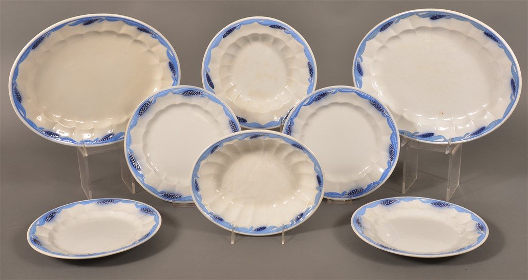 8 Pieces of Blue Wheat Pattern Ironstone China. (1 of 2)