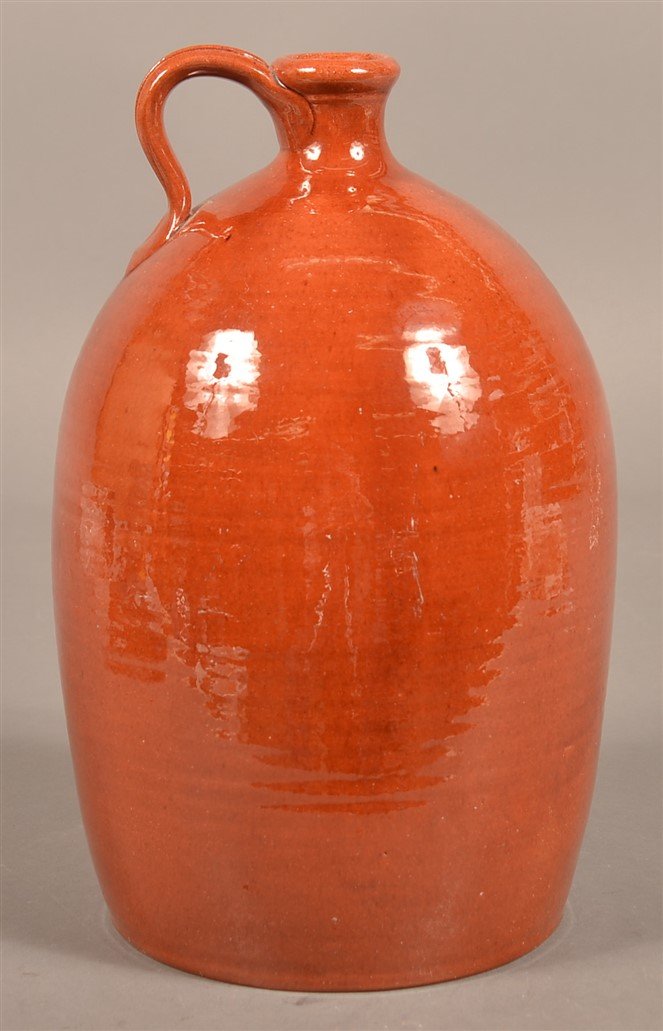 Glazed Pottery One Gallon Jug. (1 of 2)