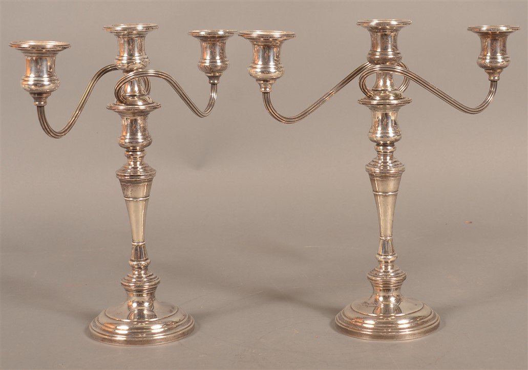 Pair of S. Kirk & Son Sterling Candelabra. (1 of 2)