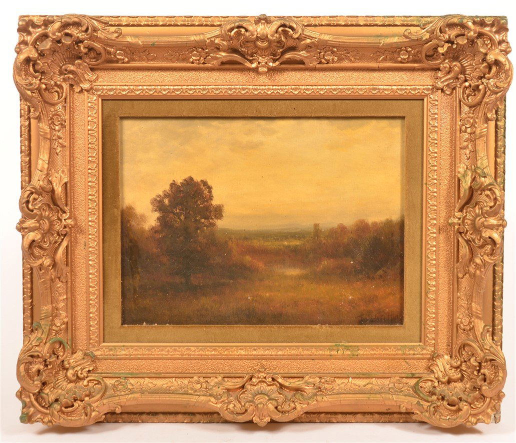T.B. Griffin Oil on Canvas Landscape Painting. (1 of 4)