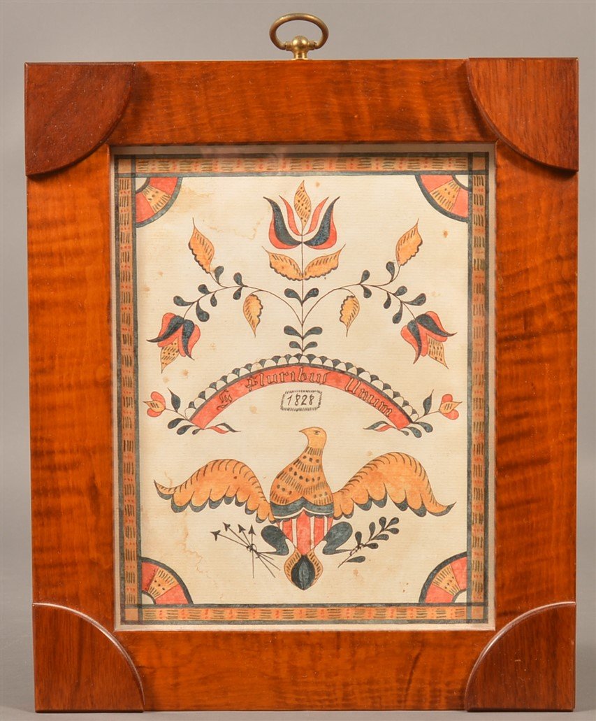 Contemporary Folk Art Watercolor Fraktur. (1 of 1)