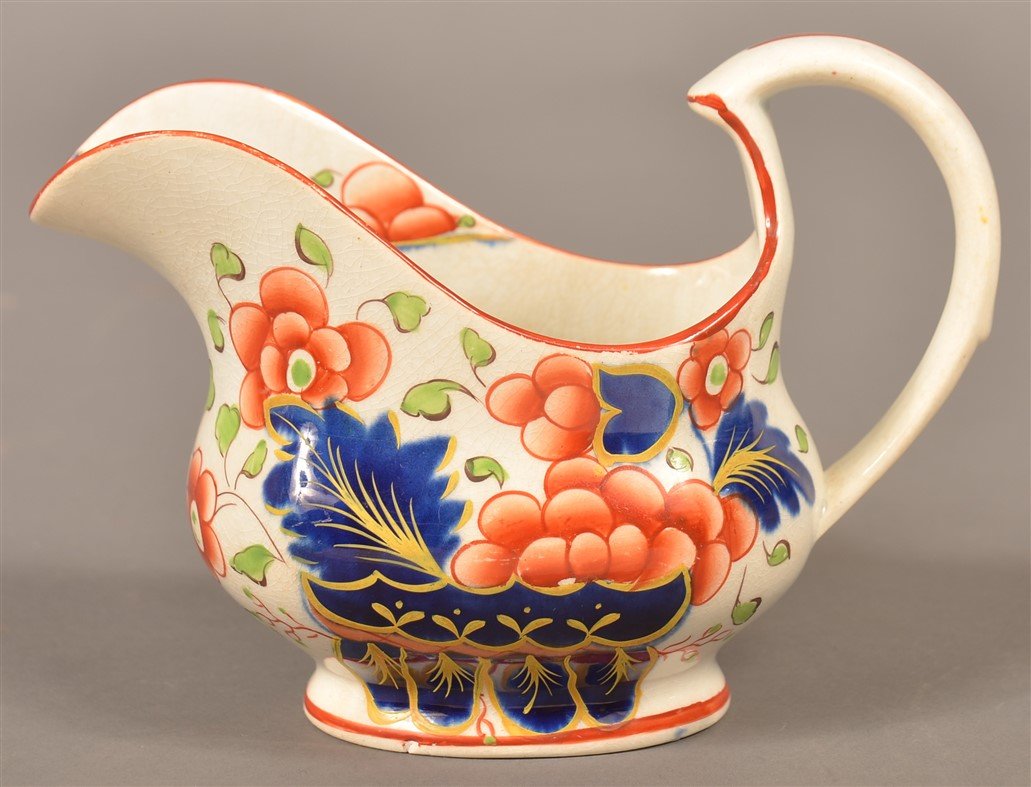 Gaudy Dutch War Bonnet Pattern Cream Pitcher. (1 of 3)
