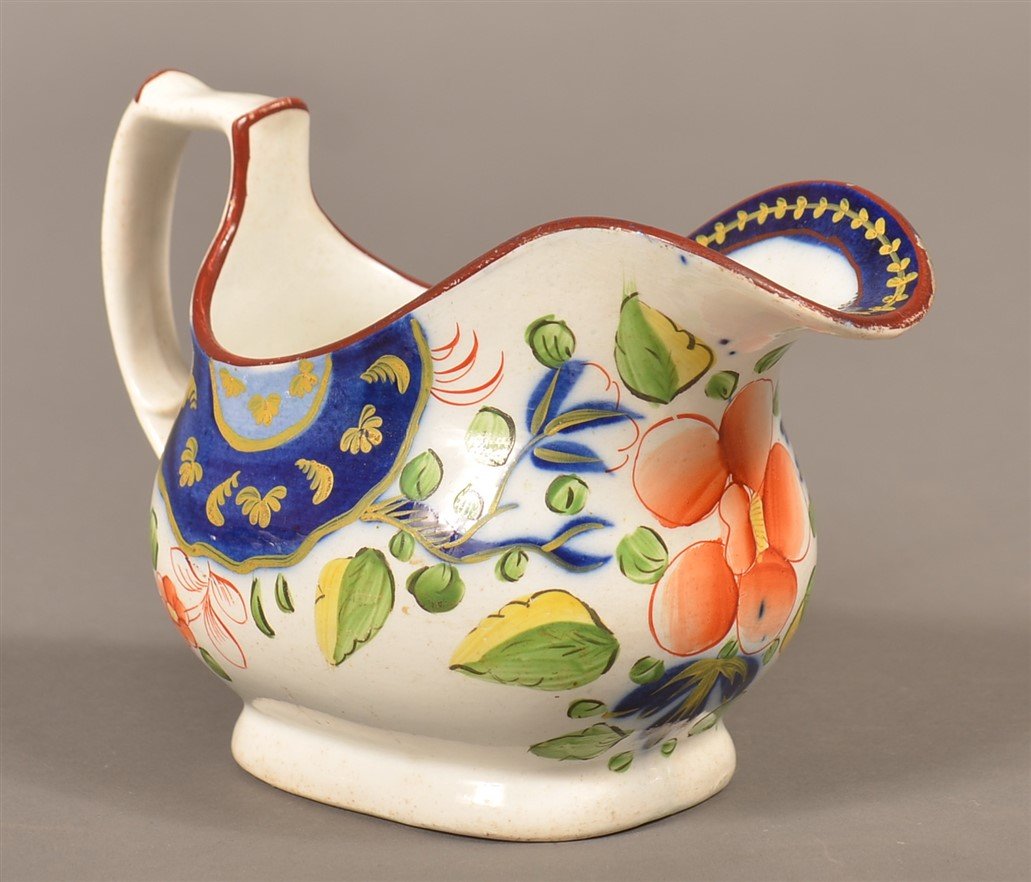 Gaudy Dutch China  Single Rose Cream Pitcher. (1 of 4)