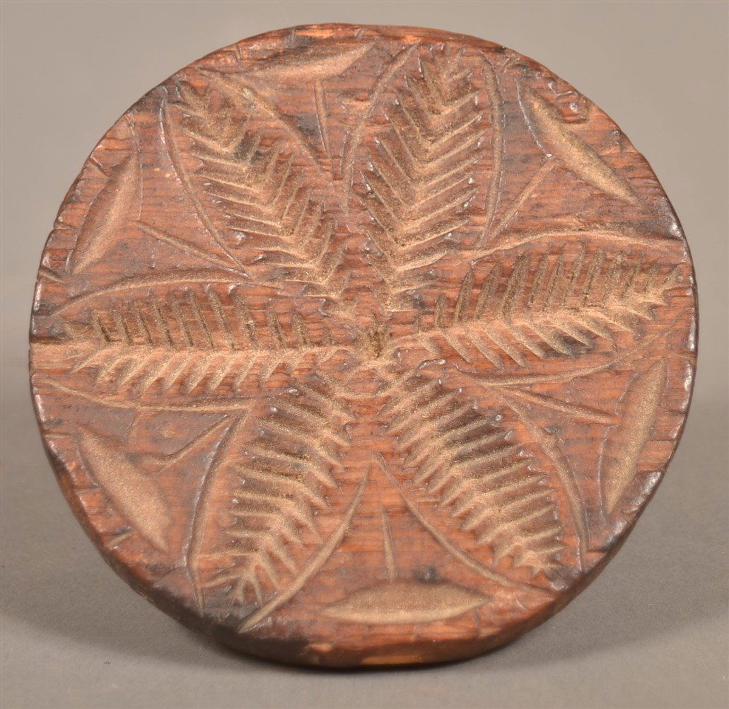 Pennsylvania Carved Wood Butter Print (1 of 3)