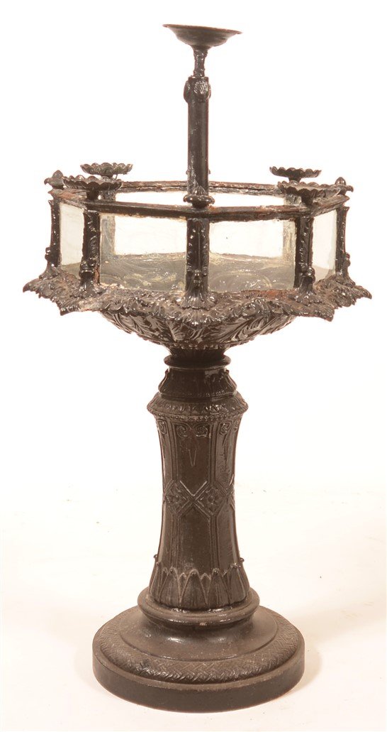 Victorian Cast Iron Fish Bowl Fountain. (1 of 4)